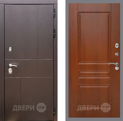Входная металлическая Дверь Стоп УРБАН ФЛ-243 Итальянский орех в Дзержинском