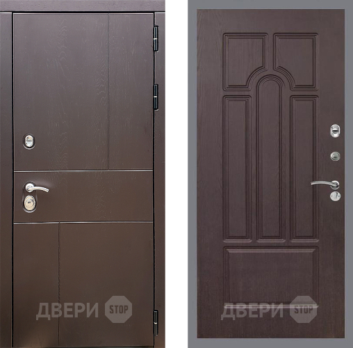 Входная металлическая Дверь Стоп УРБАН ФЛ-58 Венге в Дзержинском