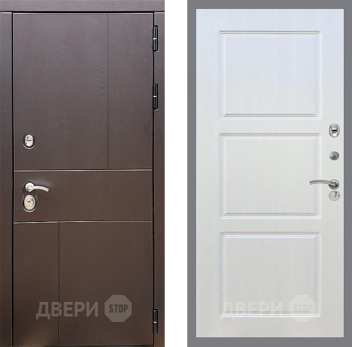Входная металлическая Дверь Стоп УРБАН ФЛ-3 Лиственница беж в Дзержинском