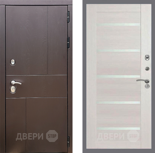 Входная металлическая Дверь Стоп УРБАН СБ-14 Лиственница беж в Дзержинском