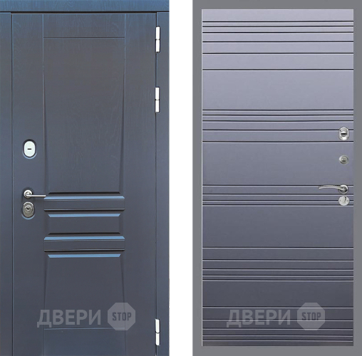 Входная металлическая Дверь Стоп ПЛАТИНУМ Лайн Силк титан в Дзержинском