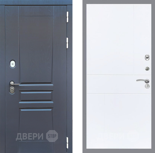 Входная металлическая Дверь Стоп ПЛАТИНУМ ФЛ-290 Силк Сноу в Дзержинском