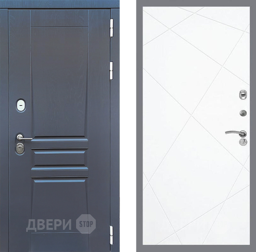 Входная металлическая Дверь Стоп ПЛАТИНУМ ФЛ-291 Силк Сноу в Дзержинском