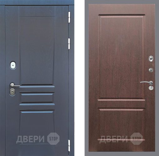 Входная металлическая Дверь Стоп ПЛАТИНУМ ФЛ-117 Орех премиум в Дзержинском