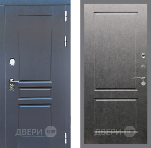 Дверь Стоп ПЛАТИНУМ ФЛ-117 Штукатурка графит в Дзержинском