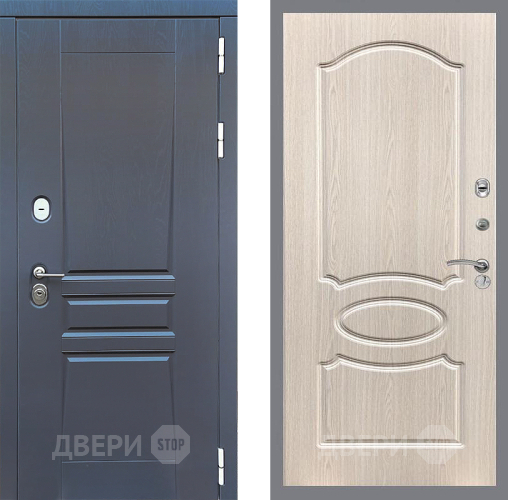 Дверь Стоп ПЛАТИНУМ ФЛ-128 Беленый дуб в Дзержинском