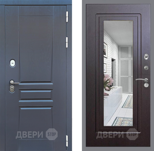 Дверь Стоп ПЛАТИНУМ Зеркало ФЛ-120 Венге в Дзержинском
