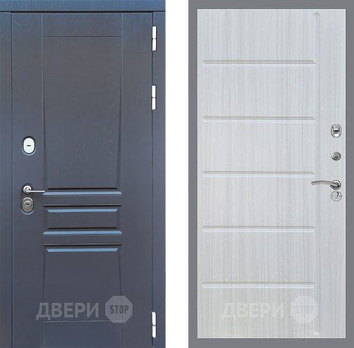 Входная металлическая Дверь Стоп ПЛАТИНУМ ФЛ-102 Сандал белый в Дзержинском