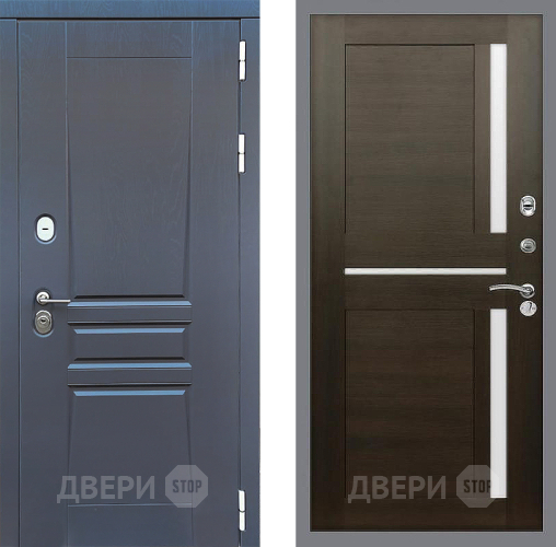 Входная металлическая Дверь Стоп ПЛАТИНУМ СБ-18 Венге в Дзержинском