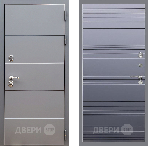 Входная металлическая Дверь Стоп АРТ ГРАФИТ Лайн Силк титан в Дзержинском