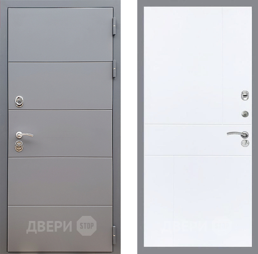 Дверь Стоп АРТ ГРАФИТ ФЛ-290 Силк Сноу в Дзержинском
