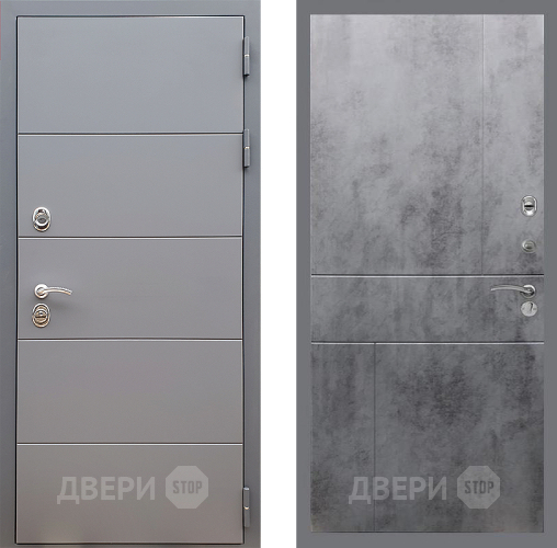 Дверь Стоп АРТ ГРАФИТ ФЛ-290 Бетон темный в Дзержинском