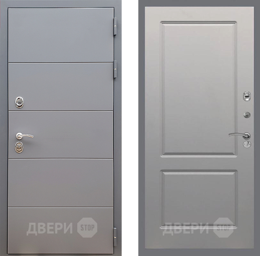 Входная металлическая Дверь Стоп АРТ ГРАФИТ ФЛ-117 Грей софт в Дзержинском