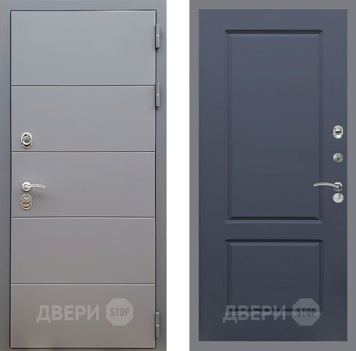 Входная металлическая Дверь Стоп АРТ ГРАФИТ ФЛ-117 Силк титан в Дзержинском