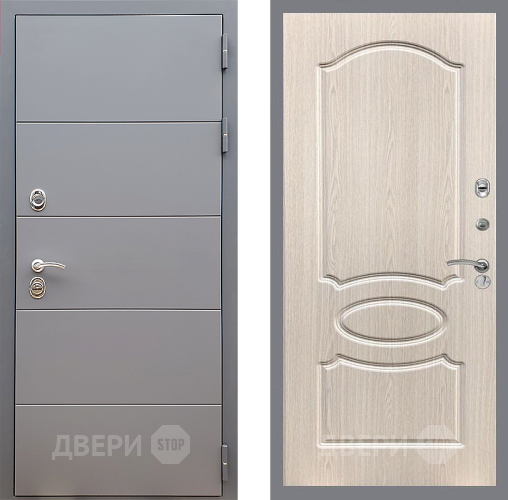 Дверь Стоп АРТ ГРАФИТ ФЛ-128 Беленый дуб в Дзержинском