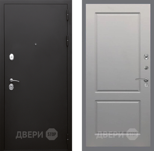 Входная металлическая Дверь Стоп КЛАССИК Шагрень ФЛ-117 Грей софт в Дзержинском