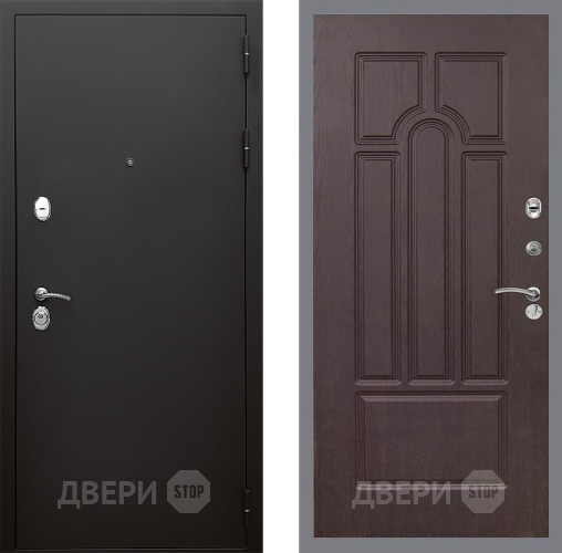 Входная металлическая Дверь Стоп КЛАССИК Шагрень ФЛ-58 Венге в Дзержинском