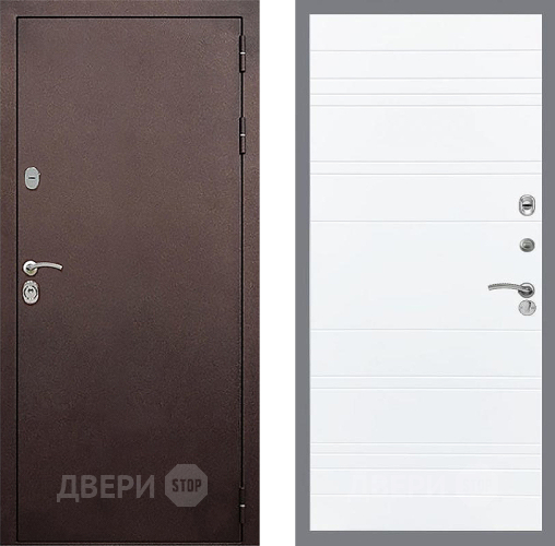 Входная металлическая Дверь Стоп КЛАССИК Медь Лайн Силк Сноу в Дзержинском