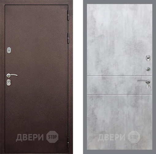 Дверь Стоп КЛАССИК Медь ФЛ-290 Бетон светлый в Дзержинском