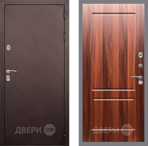 Дверь Стоп КЛАССИК Медь ФЛ-117 Итальянский орех в Дзержинском