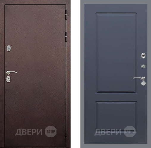 Входная металлическая Дверь Стоп КЛАССИК Медь ФЛ-117 Силк титан в Дзержинском