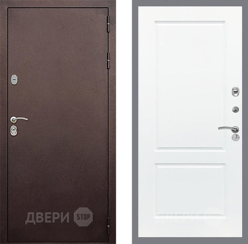 Входная металлическая Дверь Стоп КЛАССИК Медь ФЛ-117 Силк Сноу в Дзержинском