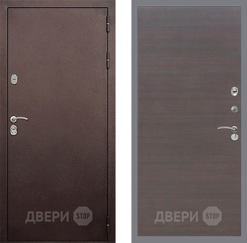 Дверь Стоп КЛАССИК Медь Гладкая венге поперечный в Дзержинском