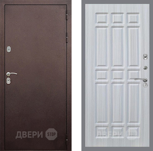 Входная металлическая Дверь Стоп КЛАССИК Медь ФЛ-33 Сандал белый в Дзержинском