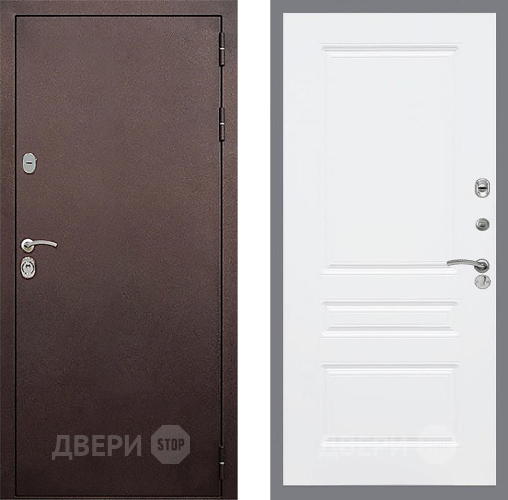 Дверь Стоп КЛАССИК Медь ФЛ-243 Силк Сноу в Дзержинском