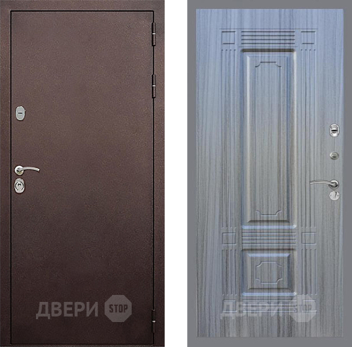 Входная металлическая Дверь Стоп КЛАССИК Медь ФЛ-2 Сандал грей в Дзержинском