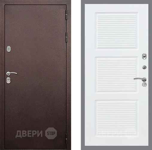 Дверь Стоп КЛАССИК Медь ФЛ-1 Силк Сноу в Дзержинском