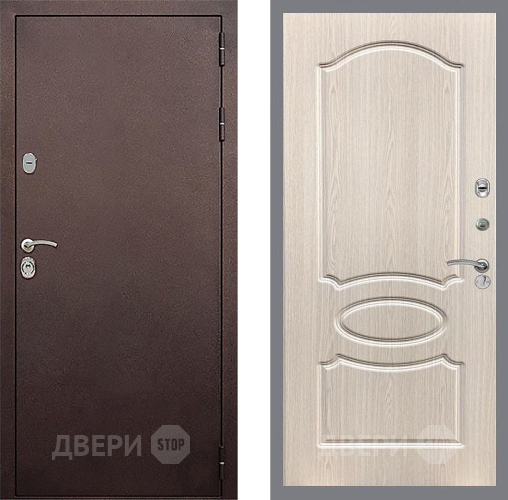 Дверь Стоп КЛАССИК Медь ФЛ-128 Беленый дуб в Дзержинском