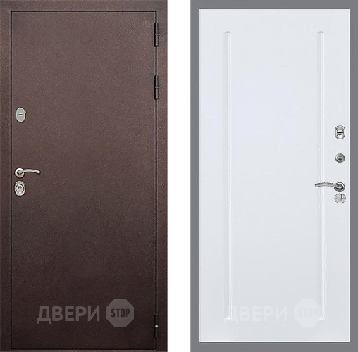 Дверь Стоп КЛАССИК Медь ФЛ-68 Силк Сноу в Дзержинском