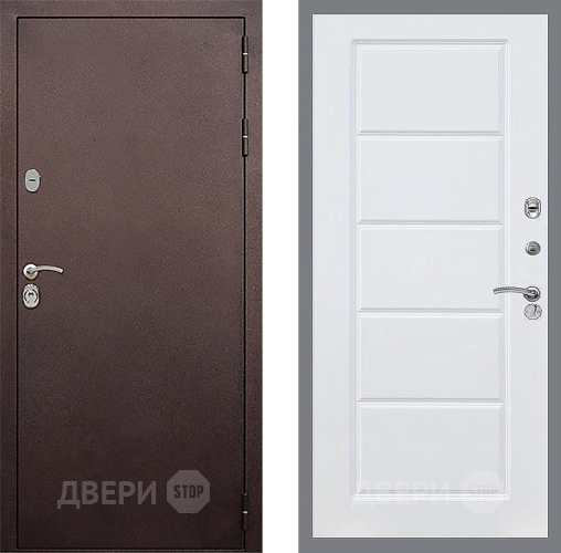 Дверь Стоп КЛАССИК Медь ФЛ-39 Силк Сноу в Дзержинском