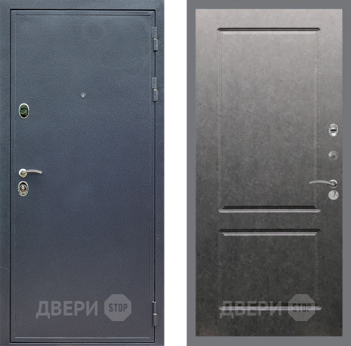 Входная металлическая Дверь Стоп СИЛЬВЕР ФЛ-117 Штукатурка графит в Дзержинском