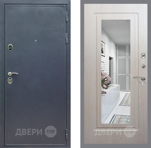 Дверь Стоп СИЛЬВЕР Зеркало ФЛ-120 Беленый дуб в Дзержинском