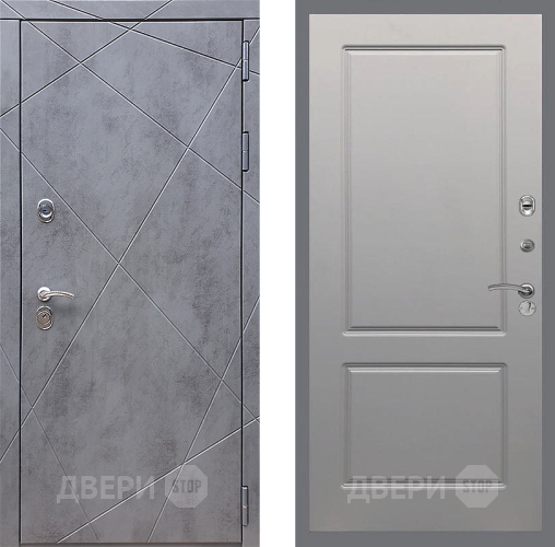 Входная металлическая Дверь Стоп Лучи ФЛ-117 Грей софт в Дзержинском