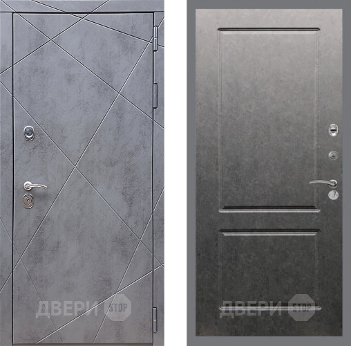 Дверь Стоп Лучи ФЛ-117 Штукатурка графит в Дзержинском