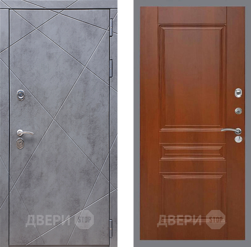 Входная металлическая Дверь Стоп Лучи ФЛ-243 Итальянский орех в Дзержинском