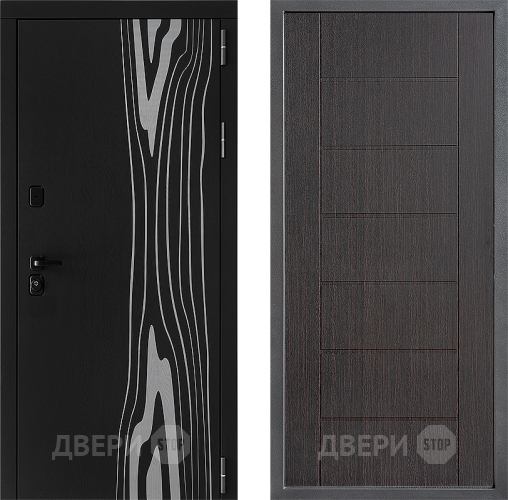 Входная металлическая Дверь Дверной континент ДК-12 ФЛ-Лайн Венге в Дзержинском