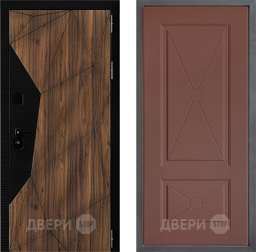 Дверь Дверной континент ДК-11 ФЛ-617 Ясень шоколадный в Дзержинском