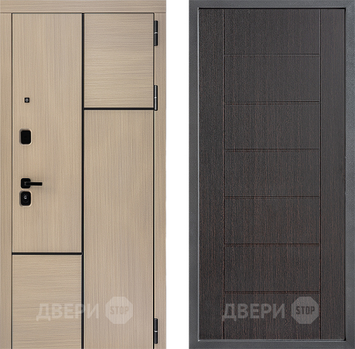 Входная металлическая Дверь Дверной континент ДК-14 ФЛ-Лайн Венге в Дзержинском