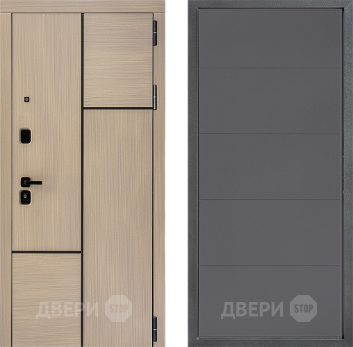 Входная металлическая Дверь Дверной континент ДК-14 ФЛ-649 Графит софт в Дзержинском