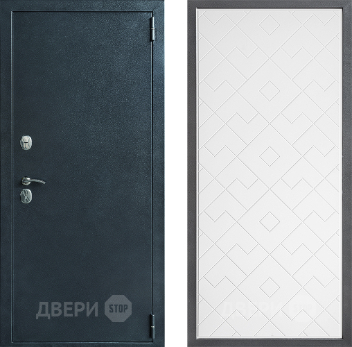 Входная металлическая Дверь Дверной континент ДК-70 Дизайн ФЛ-Тиффани Белый софт в Дзержинском