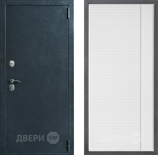 Входная металлическая Дверь Дверной континент ДК-70 Дизайн ФЛ-757 Белое Стекло Софт милк в Дзержинском