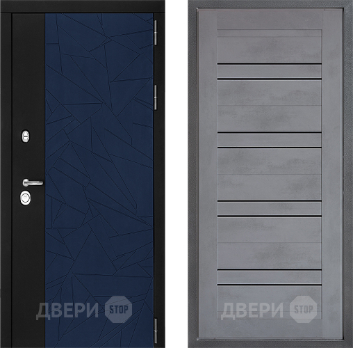 Входная металлическая Дверь Дверной континент ДК-9 ФЛ-49 Бетон серый в Дзержинском