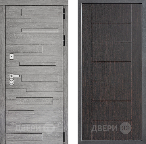 Входная металлическая Дверь Дверной континент ДК-10 ФЛ-Лайн Венге в Дзержинском