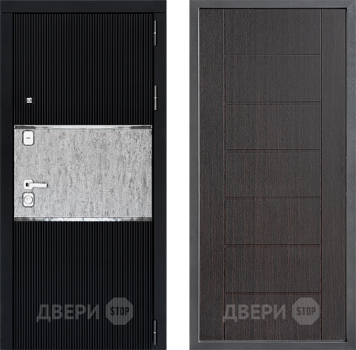 Входная металлическая Дверь Дверной континент ДК-13 ФЛ-Лайн Венге в Дзержинском
