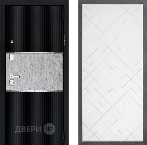 Входная металлическая Дверь Дверной континент ДК-13 ФЛ-Тиффани Белый софт в Дзержинском