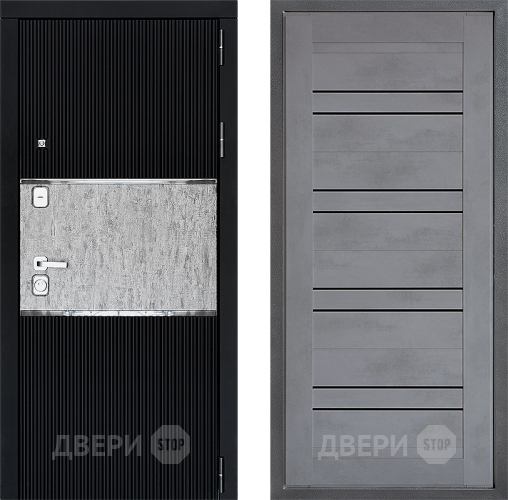 Входная металлическая Дверь Дверной континент ДК-13 ФЛ-49 Бетон серый в Дзержинском